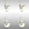 Service Caster 4 Inch 316SS Nylon Wheel Swivel 10mm Threaded Stem Caster Set Lock Brake SCC SCC-SS316TSTTL20S414-NYS-M1015-4 - alternate 1